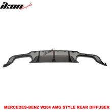 Load image into Gallery viewer, Fits 12-14 Benz W204 C-Class CF Rear Diffuser + C63 Exhaust Tips