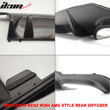 Load image into Gallery viewer, Fits 12-14 Benz W204 C-Class CF Rear Diffuser + C63 Exhaust Tips