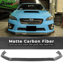 Load image into Gallery viewer, 2015-2017 Subaru WRX STI CS Style Front Bumper Lip Real Carbon Fiber