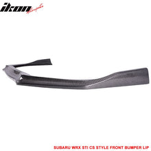 Load image into Gallery viewer, 2015-2017 Subaru WRX STI CS Style Front Bumper Lip Real Carbon Fiber