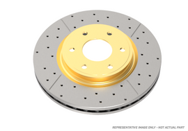 DBA 96-99 BMW 328i E36 (w/Solid Rear Rotor) Rear Drilled & Slotted Street Series Rotor