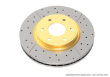 DBA 99-04 Jeep Grand Cherokee Rear Street Series Drilled & Slotted Rotor w/Gold Hat
