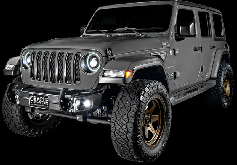 Oracle Jeep Wrangler JL/Gladiator JT Sport High Performance W LED Fog Lights - White NO RETURNS