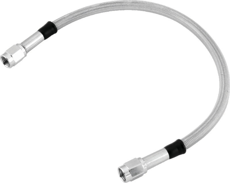 Twin Power 12 Inch Clear Coated Dot Stainless Steel Hose AN-3