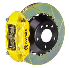 Load image into Gallery viewer, Brembo 12-14 328i MSport Brakes Excl xDrive Rr GT BBK 4Pis Cast 345x28 2pc Rtr Slot Type1-Yellow