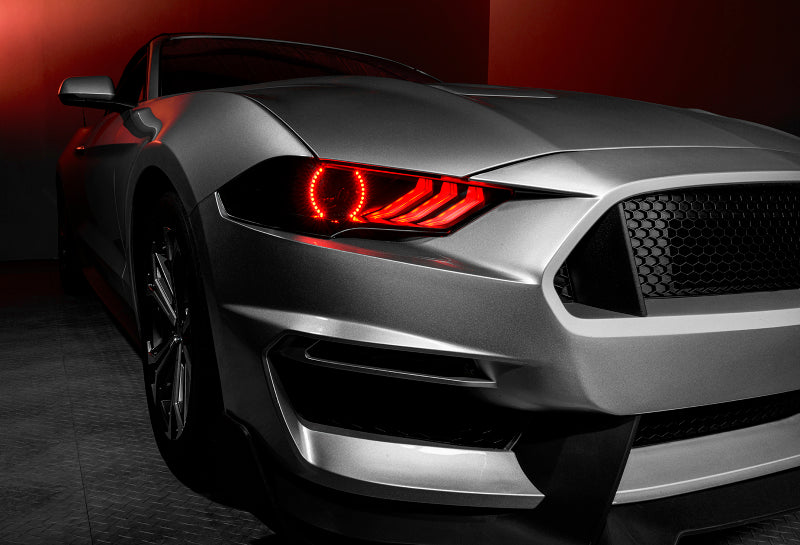 Oracle Lighting 18-23 Ford Mustang Dynamic ColorSHIFT LED Headlights - Black Series NO RETURNS