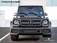 Load image into Gallery viewer, AutoTecknic Carbon Fiber Front Bumper Bull Bar Cover  - Mercedes-Benz W463 G-Class