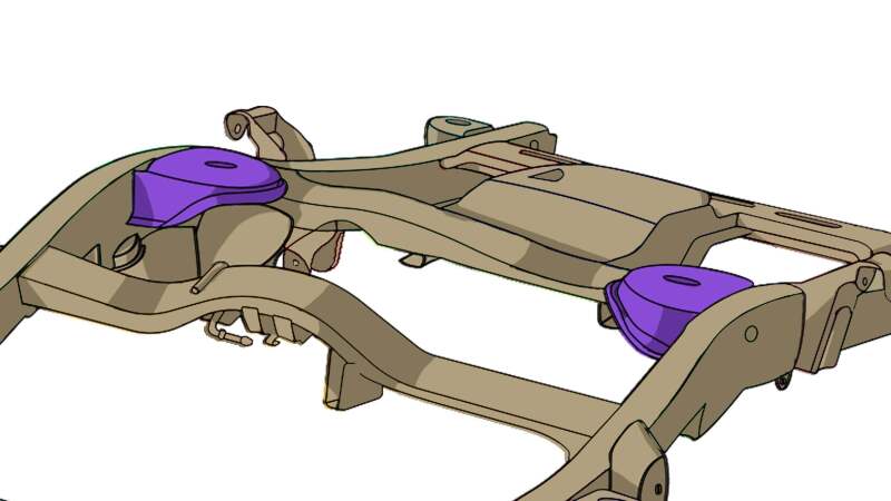 Rust Buster Avalanche/Suburban/Yukon Rear Upper Coil Spring Bucket - Left