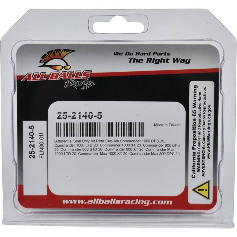 All Balls Racing 2020 Can-Am Commander 800R DPS Differential Seal Only Kit Rear