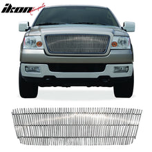Load image into Gallery viewer, 2004-2008 Ford F-150 Vertical Cutout Style Polished Silver Front Grile