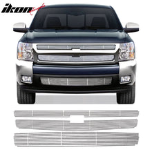 Load image into Gallery viewer, 2007-2013 Chevy Silverado 1500 Billet Style Lower Grille Insert Chrome