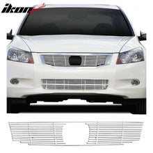 Load image into Gallery viewer, 2008-2010 Honda Accord Sedan Billet Chrome Front Grill Stainless Steel