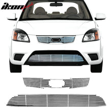 Load image into Gallery viewer, 2010-2011 Kia Rio Billet Style Chrome Front Grille Stainless Steel