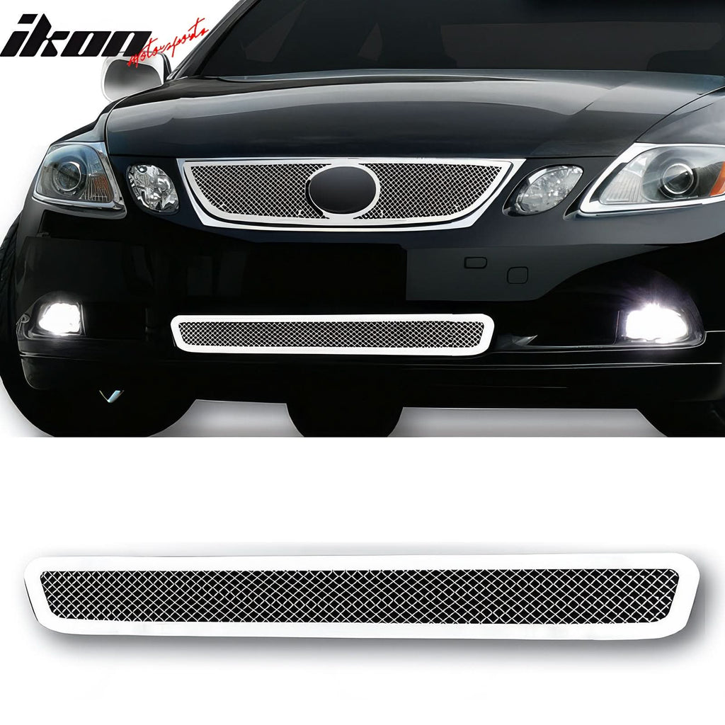 2006-2007 Lexus GS300 GS430 Mesh Chrome Front Grille Stainless Steel