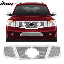 Load image into Gallery viewer, 2008-2012 Nissan Armada Mesh Style Chrome Front Grille Stainless Steel