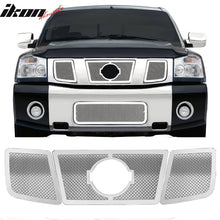 Load image into Gallery viewer, 2004-2007 Nissan Titan Armada Mesh Style Chrome Grille Stainless Steel