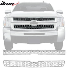 Load image into Gallery viewer, 2007-2010 Chevy Silverado Chrome Front Bumper Upper Insert Grille ABS