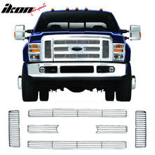 Load image into Gallery viewer, 2008-2010 Ford F-250 Chrome Front Bumper Hood Upper Insert Grille ABS