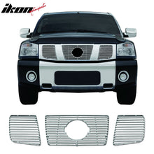 Load image into Gallery viewer, 2004-2007 Nissan Titan SE/LE Chrome Front Bumper Hood Upper Grille ABS