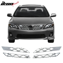 Load image into Gallery viewer, 2011-2012 Toyota Corolla L/LE Chrome Front Bumper Insert Grille ABS