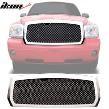 Load image into Gallery viewer, 2005-2007 Dodge Dakota Chrome Front Hood Grille ABS Bently Mesh Style
