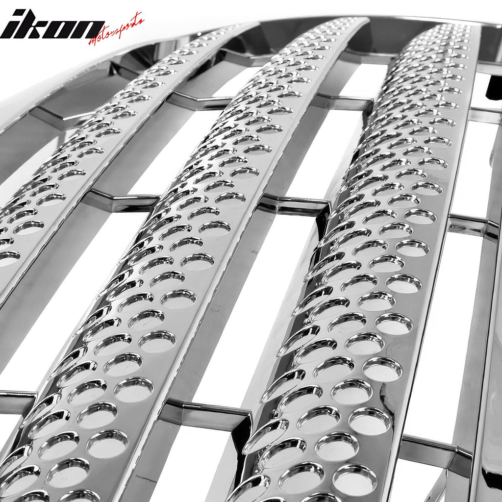 2009-2014 Ford F-150 Chrome Front Bumper Hood Upper Insert Grille ABS