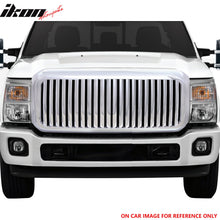 Load image into Gallery viewer, 2011-2015 Ford F-250 F-350 Vertical Style Black Front Upper Grille ABS