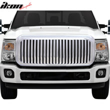 Load image into Gallery viewer, 2011-2015 Ford F-250 F-350 Vertical Style Chrome Front Grille ABS