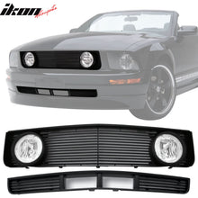 Load image into Gallery viewer, 2005-2009 Ford Mustang V6 GT Billet Style Black Front Upper Grille ABS