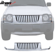 Load image into Gallery viewer, 2002-2004 Nissan Xterra Vertical Style Chrome Front Upper Grille ABS