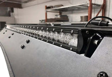 Load image into Gallery viewer, Cali Raised 40in Cutout Prinsu Roof Rack 42in Led Light &amp; Bracket Kit w/ Square Blue Backlit Switch