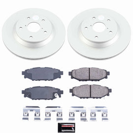 Power Stop 2024 Subaru Impreza Rear Z17 Coated Brake Kit
