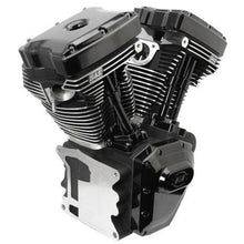 Load image into Gallery viewer, S&amp;S Cycle 06-17 Dyna T124 Black Edition Long Block Engine - Wrinkle Black