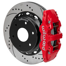 Load image into Gallery viewer, Wilwood kit rear DISC/DRUM AERO4 big ford new style 2.50 offset 14.00 RTR 6 lug SRP red