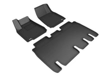 Load image into Gallery viewer, 3D MAXpider 2016-2020 Tesla Model X Kagu 1st &amp; 2nd Row Floormats - Black