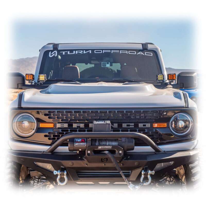 Turn Offroad 21-26 Ford Bronco Heat Extraction Fiberglass Hood