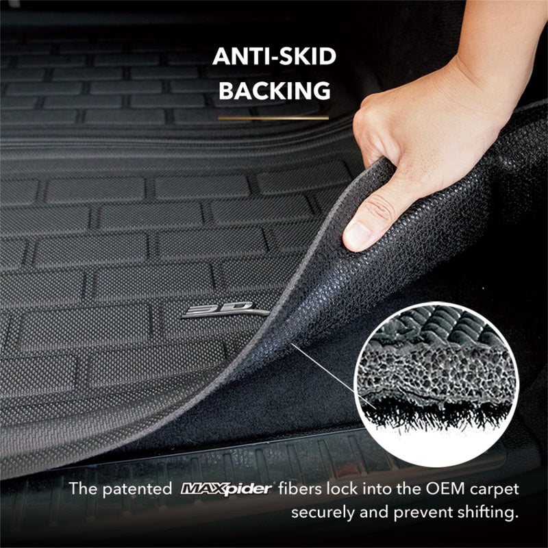 3D MAXpider 23-26 Mercedes-Benz EQS SUV Kagu Black Integrated Seatback Cargo Liner