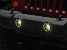 Load image into Gallery viewer, Raxiom 07-18 Jeep Wrangler JK V2 LED Switchback Fog Lights with Amber Turn Signal and Halo Rings