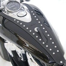Load image into Gallery viewer, Mustang 10-14 Honda VT1300C Sabre, 10-16 VT1300C Stateline Cruiser Tank Bib w/Studs - Black