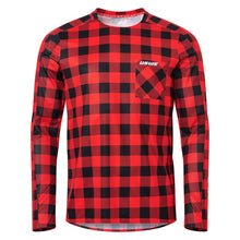 Load image into Gallery viewer, USWE Flannel Long Sleeve Lightweight Off-Road Jersey Flame Red - XL