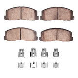 DFC 83-86 Dodge Colt Front 5000 Advanced Ceramic Brake Pads and Hardware Kit