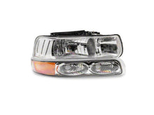 Load image into Gallery viewer, Raxiom 99-02 Chevrolet Silverado 1500 OE Style Headlights/Bumper Lights- Chrome - Clear Lens