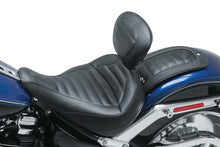 Load image into Gallery viewer, Mustang 20-21 HarleyFat Boy Standard Touring Solo Seat w/Driver Backrest - Black