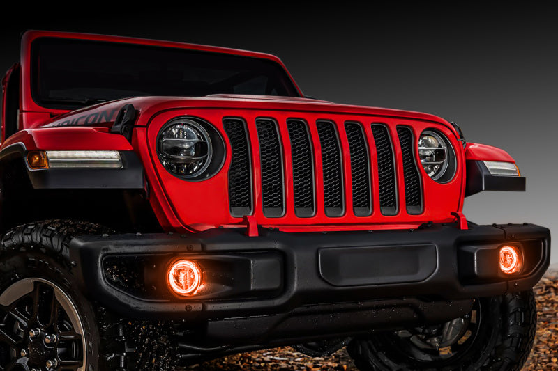 Oracle Jeep Wrangler JL/Gladiator JT LED Surface Mount Fog Light Halo Kit - ColorSHIFT NO RETURNS