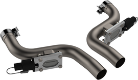 QTP 11-18 Dodge Challenger/Charger 5.7L 2.5in 304SS Aggressor Cutout Dual Mid Pipes