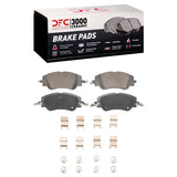 DFC 22-23 Peugeot 8 (Mexico) Front 3000 Ceramic Brake Pads and Hardware Kit