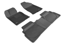 Load image into Gallery viewer, 3D MAXpider 2011-2014 Hyundai Sonata/2015 Sonata Hybrid Kagu 1st &amp; 2nd Row Floormats - Black