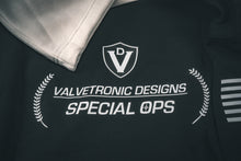 Load image into Gallery viewer, Valvetronic Designs Black &amp; White Hoodie