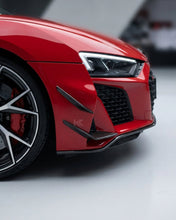 Load image into Gallery viewer, 2022–2023 Audi R8 V10 GT &amp; Performance Coupe P-Style Front Bumper Canards – Dry Carbon Fiber