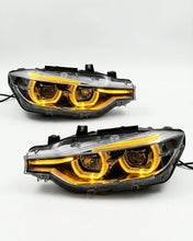 Load image into Gallery viewer, BMW 3 Series F30 LED Headlight Assembly with Triple-Color DRL (Amber / White / Yellow) &amp; High / Low Beam 2012 - 2018